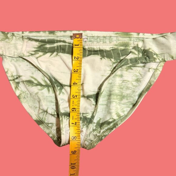 🏖️ Lucky Brand Green Marble Tie-Dye Bikini Set (Size L) - Picture 6 of 9